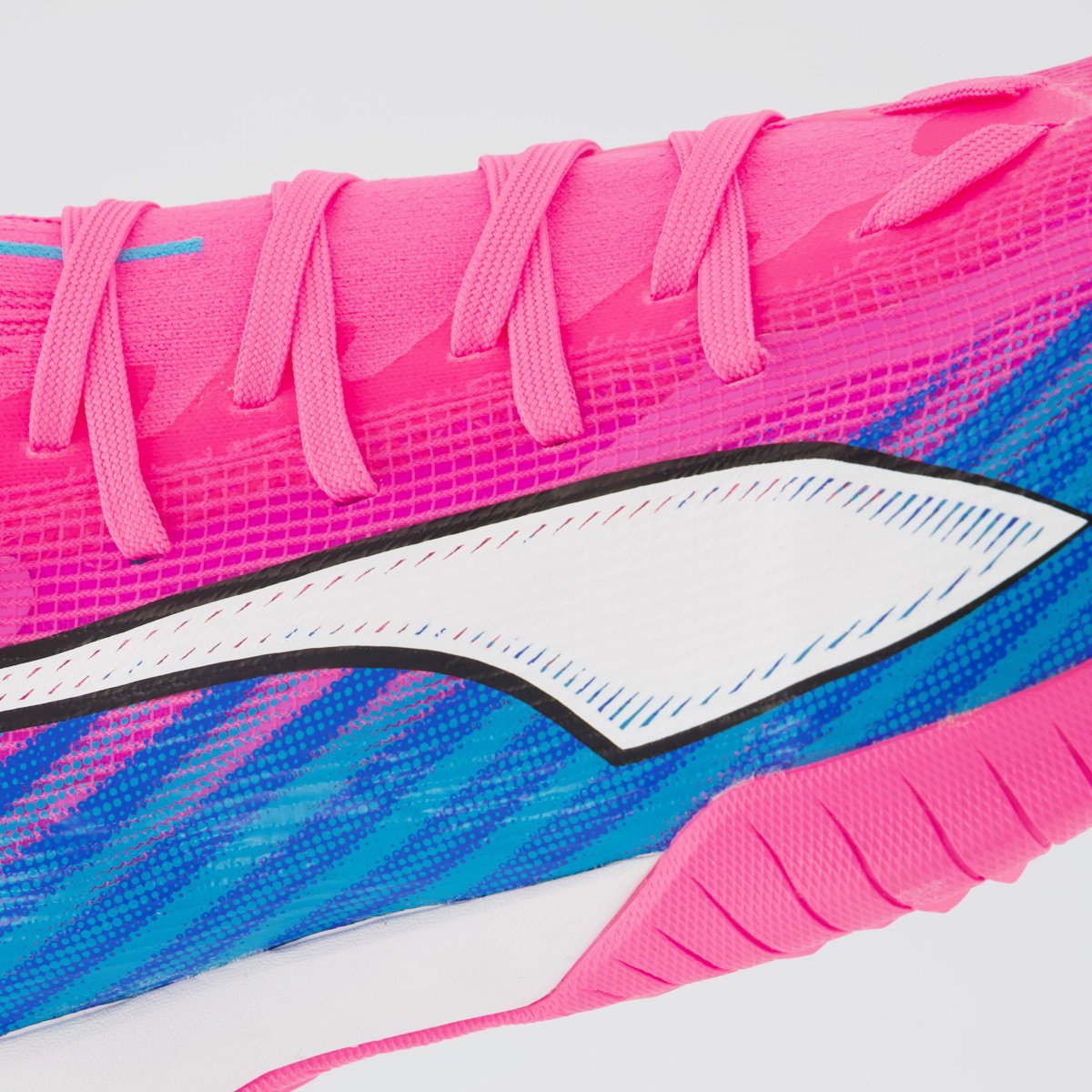 Chuteira Puma Ultra 6 Match Society Rosa e Amarela Rosa 7