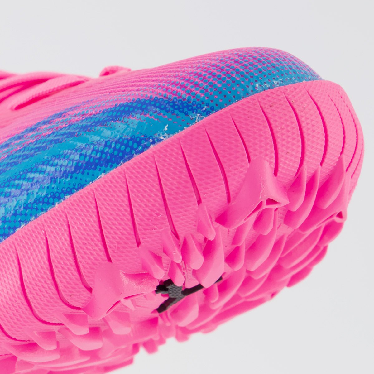 Chuteira Puma Ultra 6 Match Society Rosa e Amarela Rosa 8