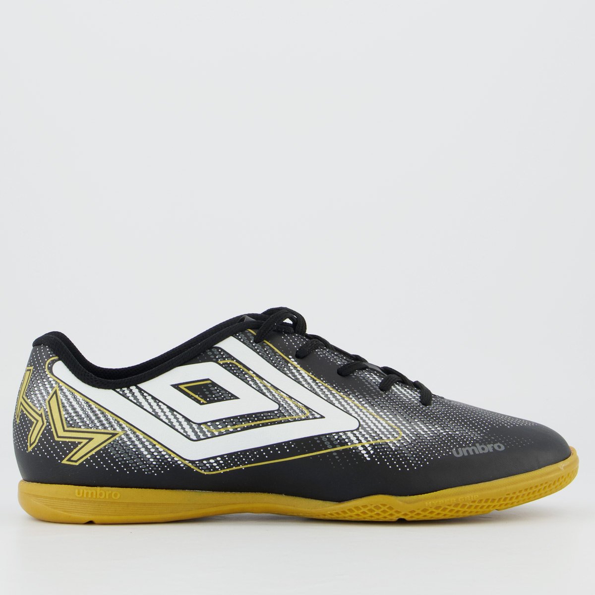 Chuteira Umbro Heatmap Futsal Preta e Branca