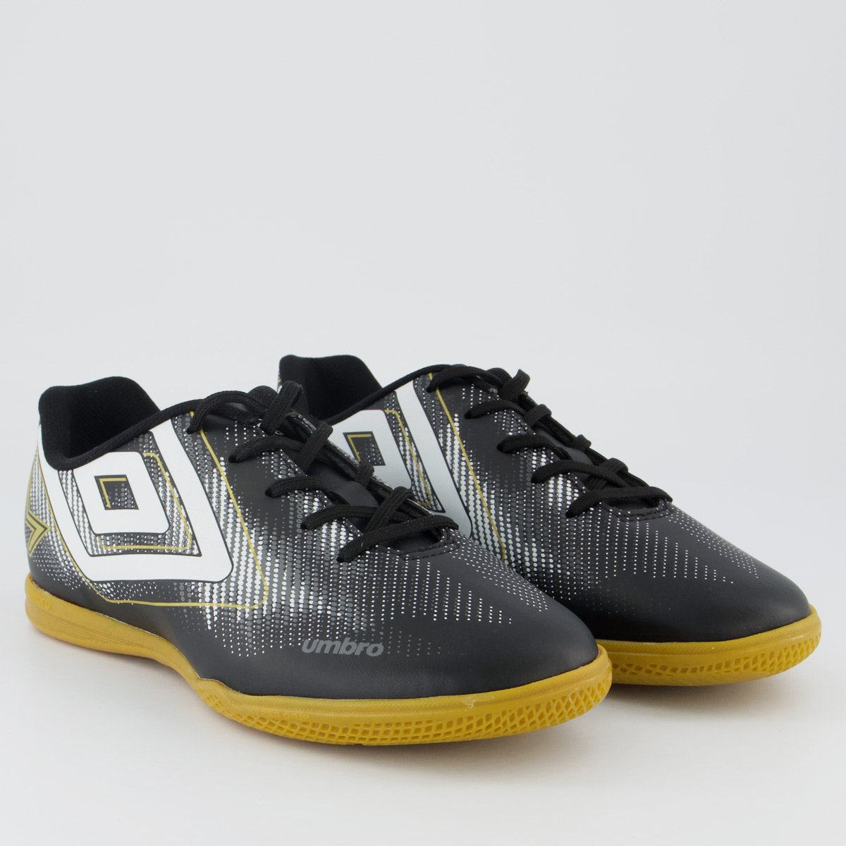 Chuteira Umbro Heatmap Futsal Preta e Branca Preto/Branco 2
