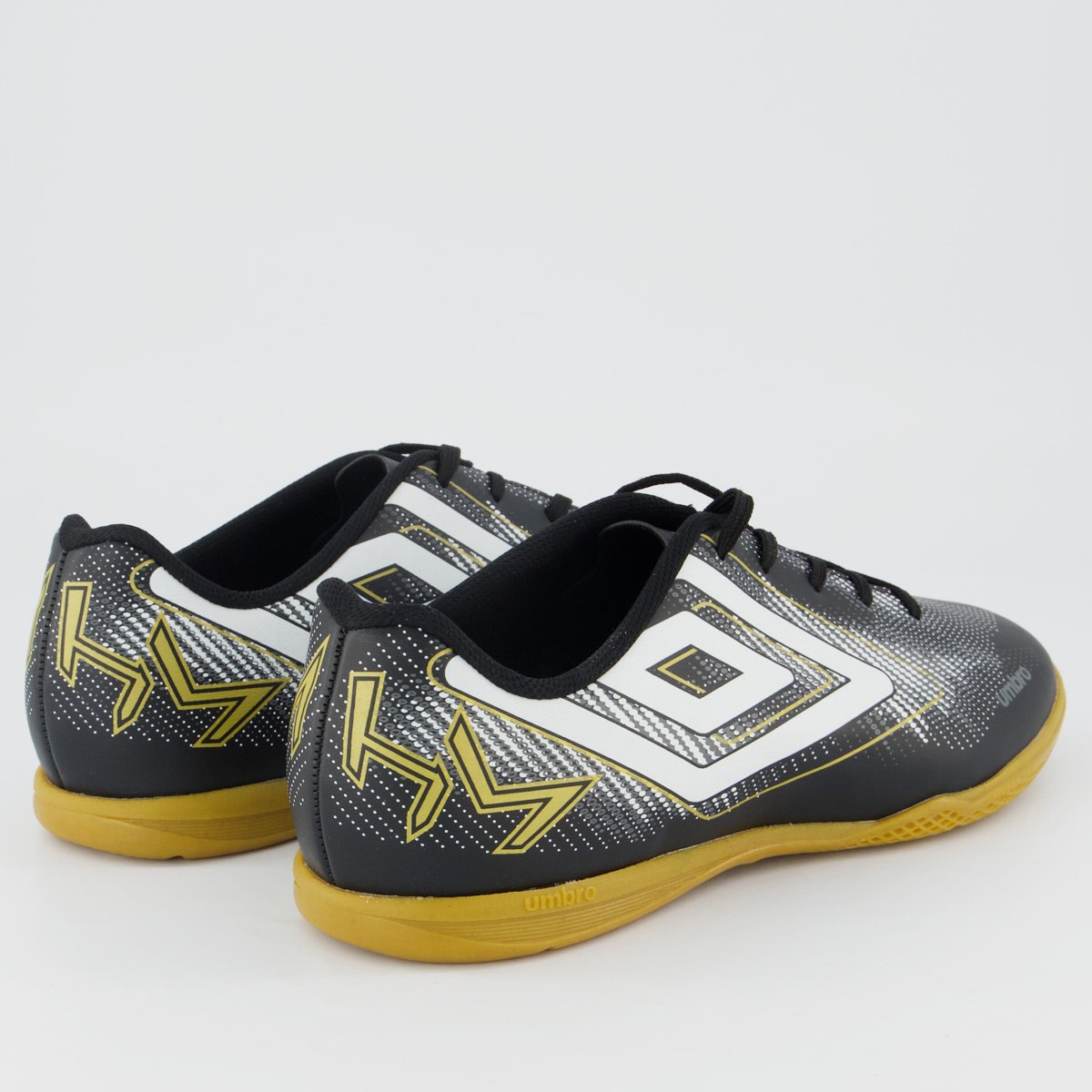 Chuteira Umbro Heatmap Futsal Preta e Branca Preto/Branco 3