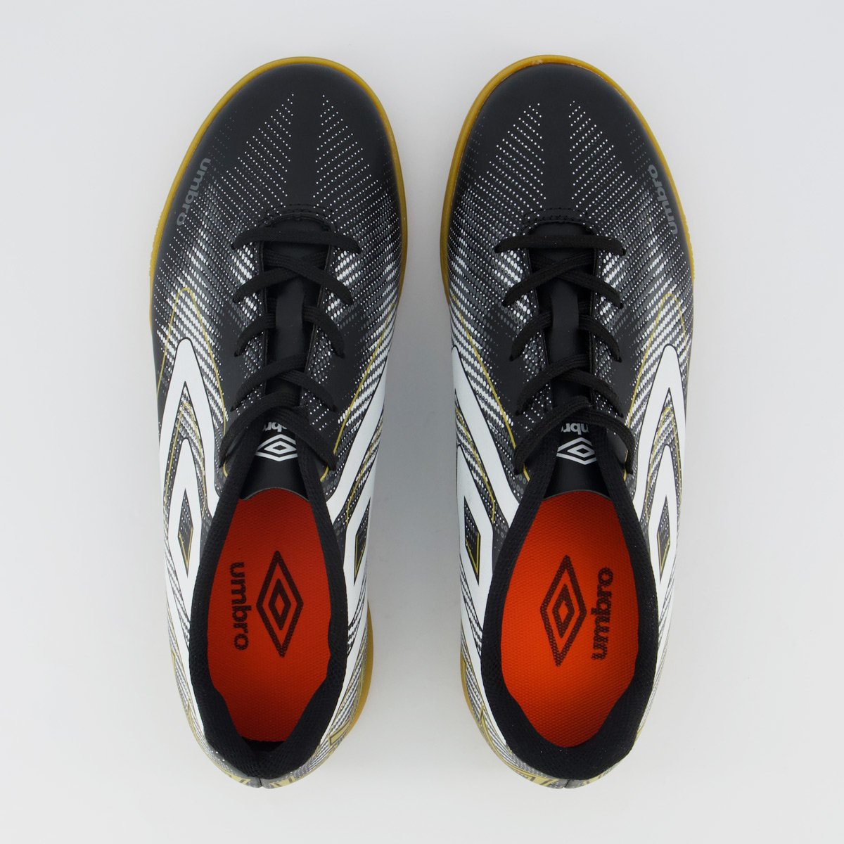 Chuteira Umbro Heatmap Futsal Preta e Branca Preto/Branco 4