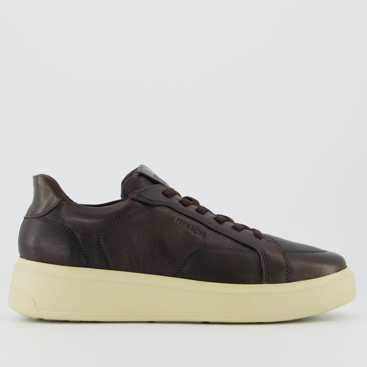 Tênis Ferracini Napa Wind Lux Marrom e Off-White