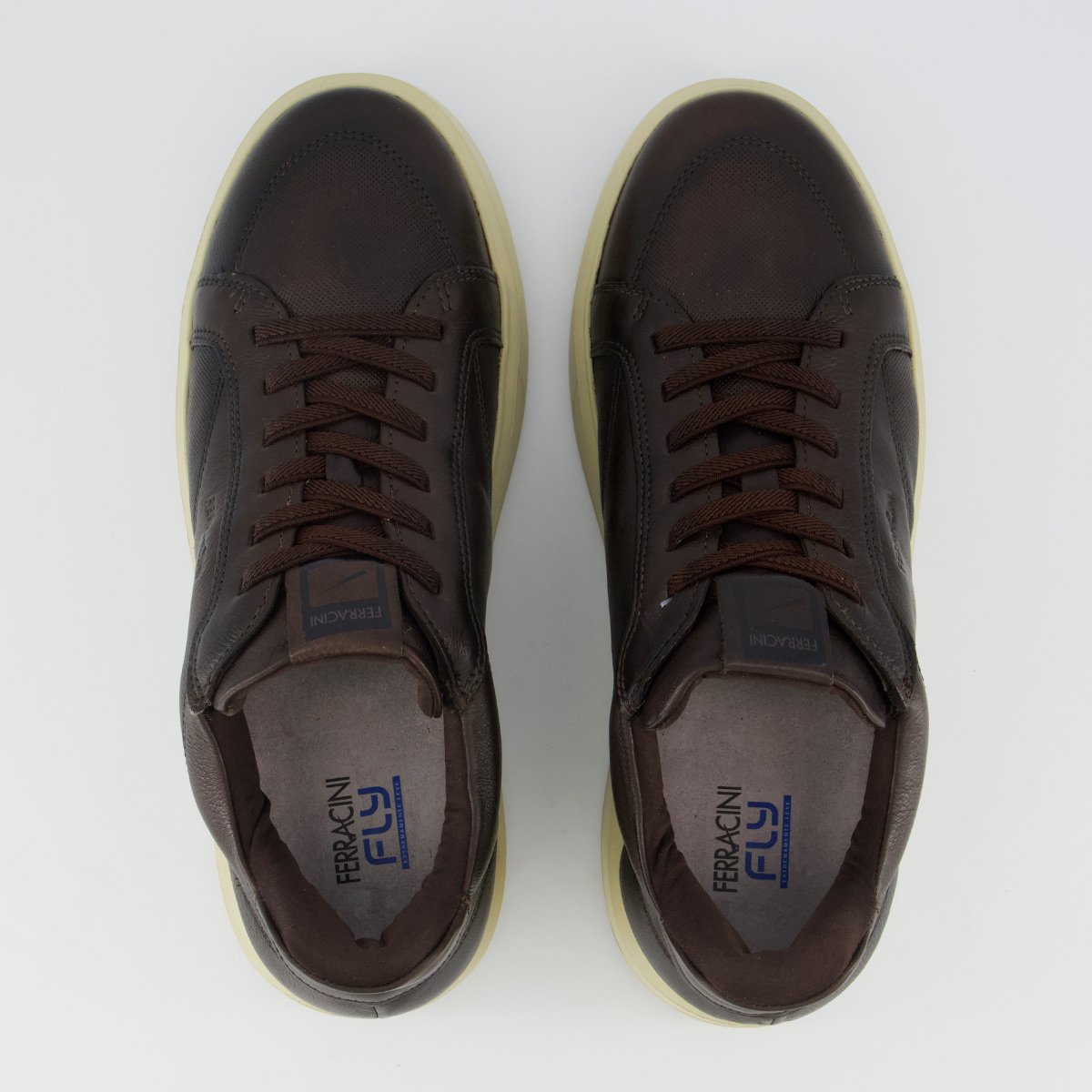 Tênis Ferracini Napa Wind Lux Marrom e Off-White Marrom 4