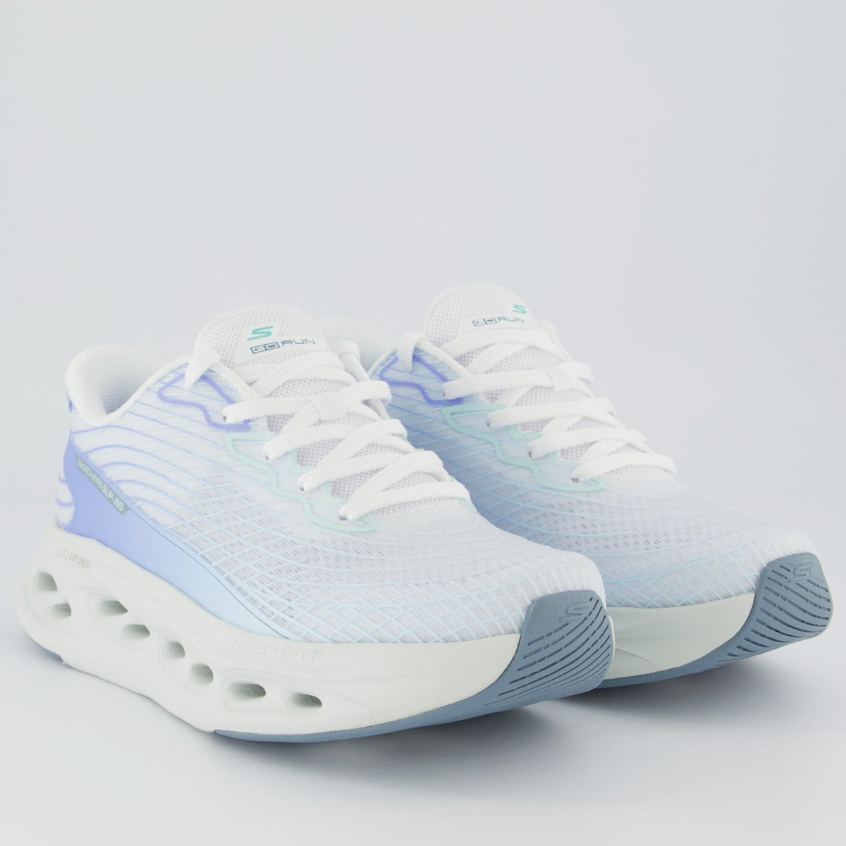 Tênis Skechers Max Cushioning Glide-Step Feminino Azul Azul 2