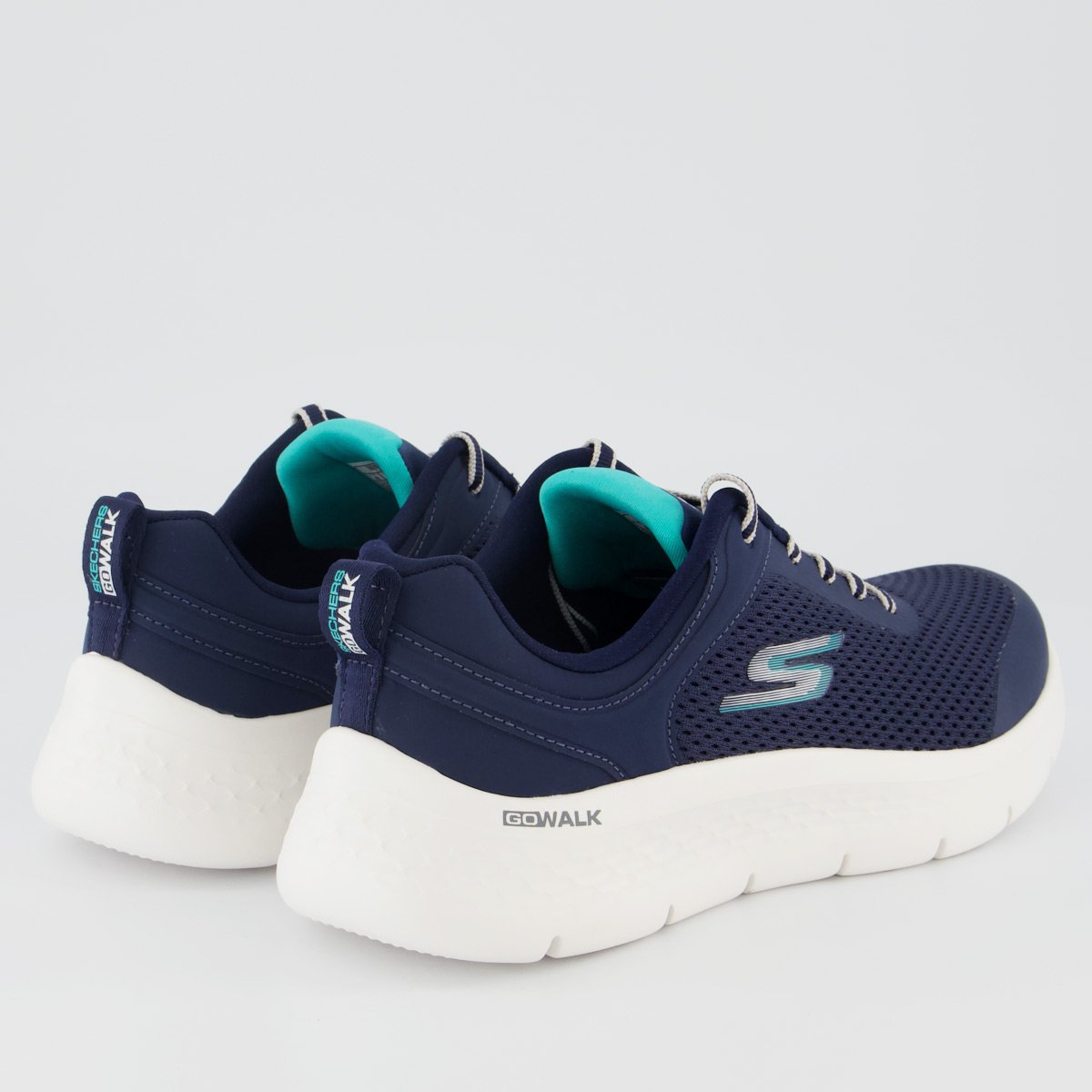 Tênis Skechers Go Walk Flex Feminino Marinho e Branco Azul Marinho 3