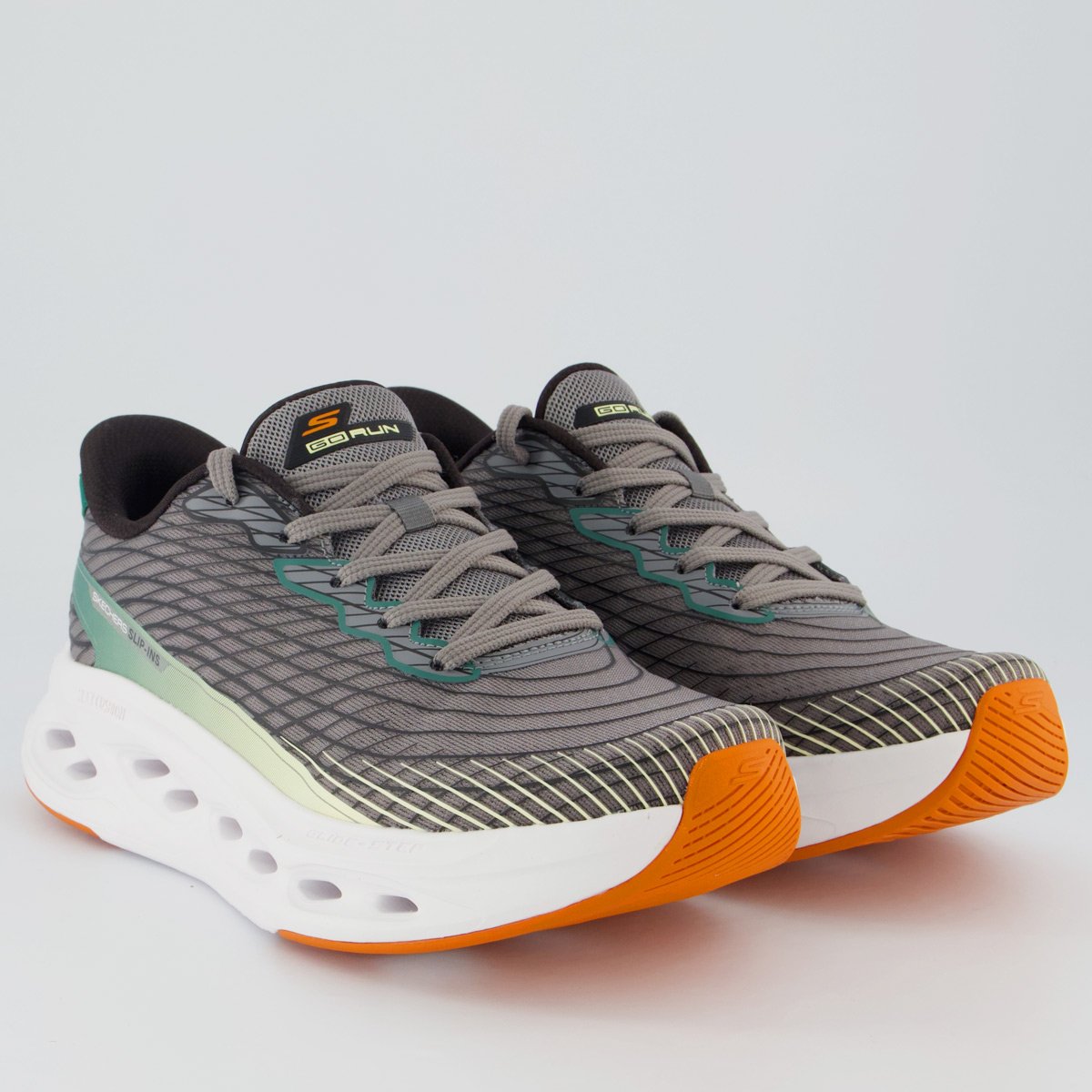 Tênis Skechers Max Cushioning Glide-Step Cinza Escuro Cinza Escuro 2