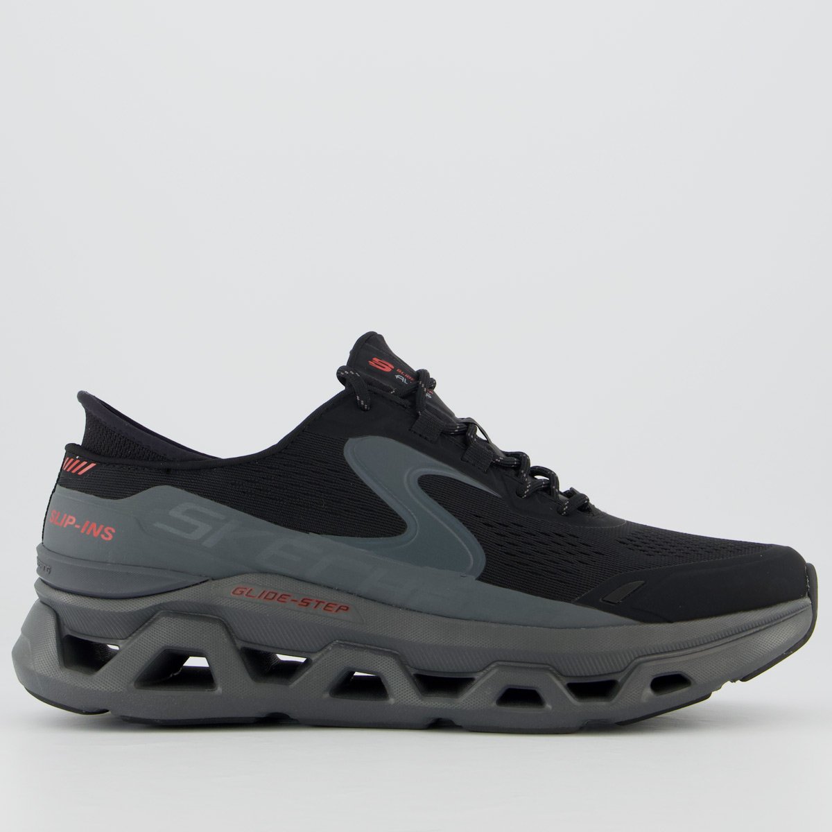 Tênis Skechers Altus Glide-Step Preto e Cinza
