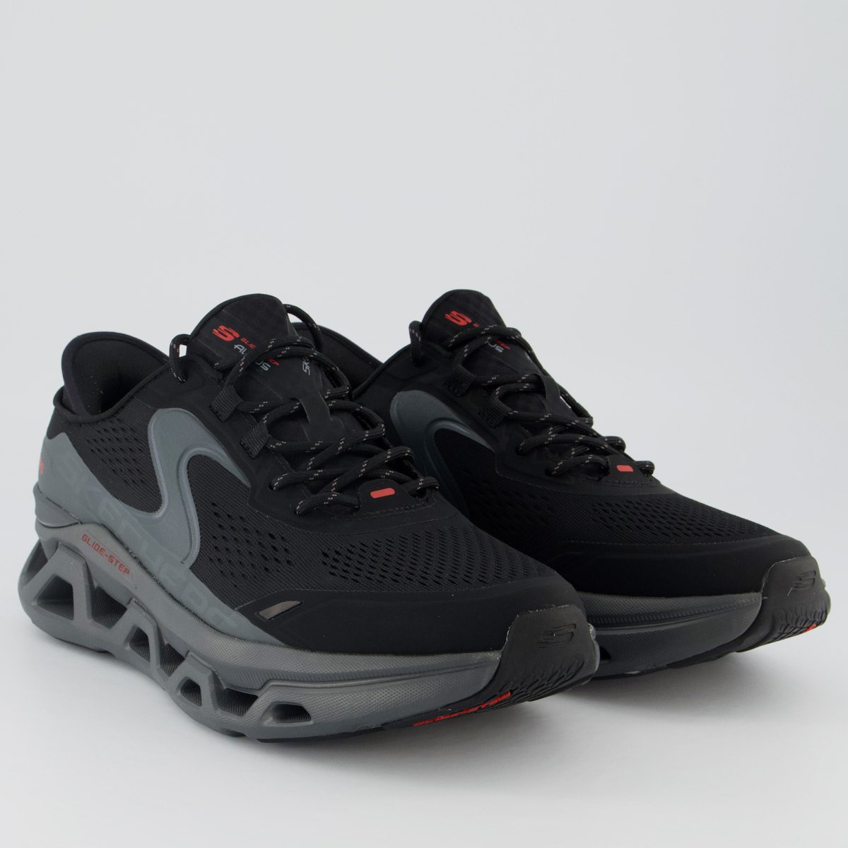 Tênis Skechers Altus Glide-Step Preto e Cinza Preto/Cinza 2