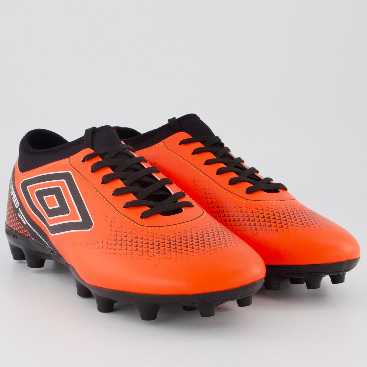 Chuteira Umbro Top Speed League Campo Laranja e Preta Laranja 2