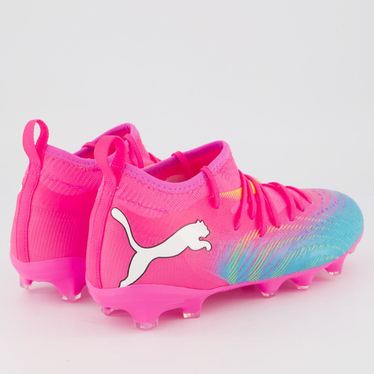 Chuteira Puma Future 9 Match FG/AG Campo Juvenil R Rosa 3