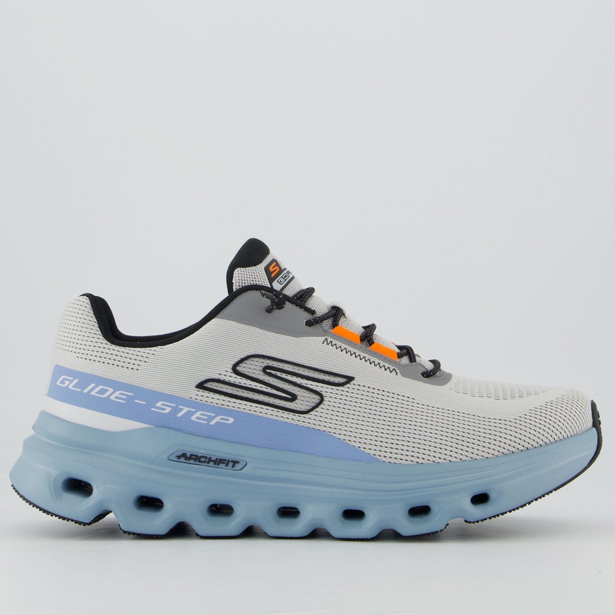 Tênis Skechers Go Run Glide-Step Cinza e Azul