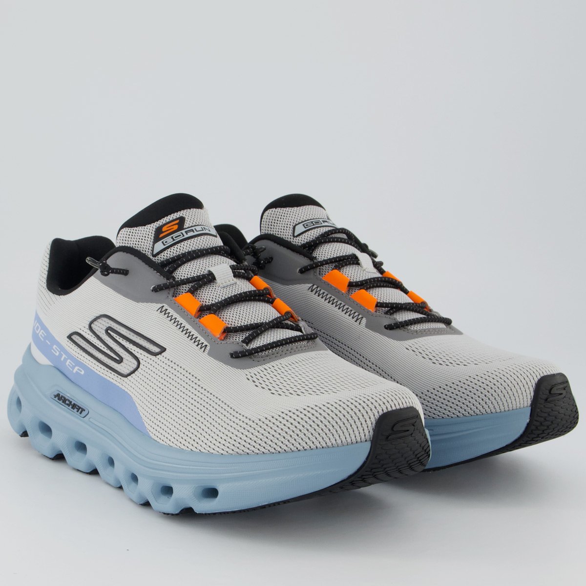 Tênis Skechers Go Run Glide-Step Cinza e Azul Cinza/Azul 2