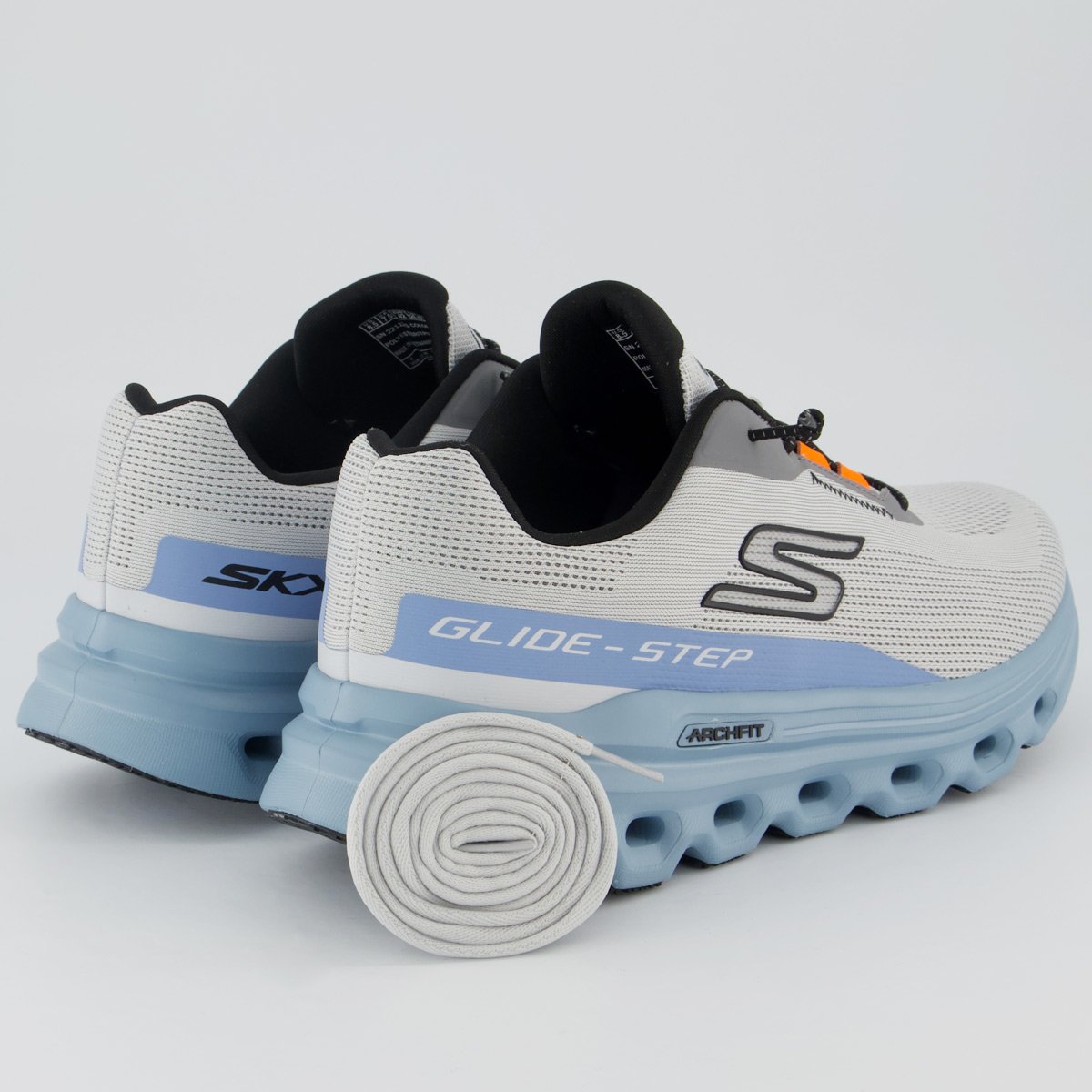 Tênis Skechers Go Run Glide-Step Cinza e Azul Cinza/Azul 3