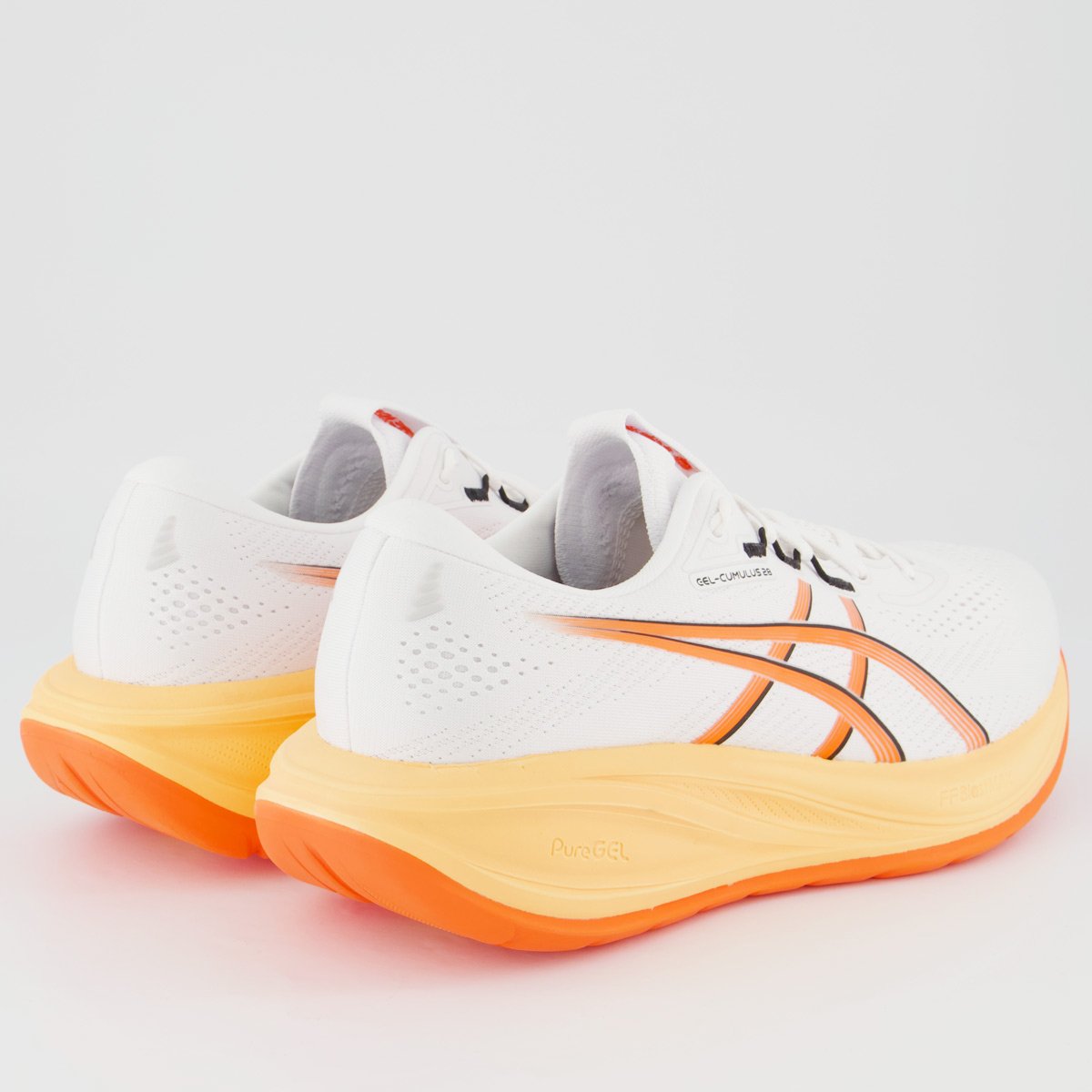 Tênis Asics Gel Cumulus 28 Branco e Laranja Branco/Laranja 3