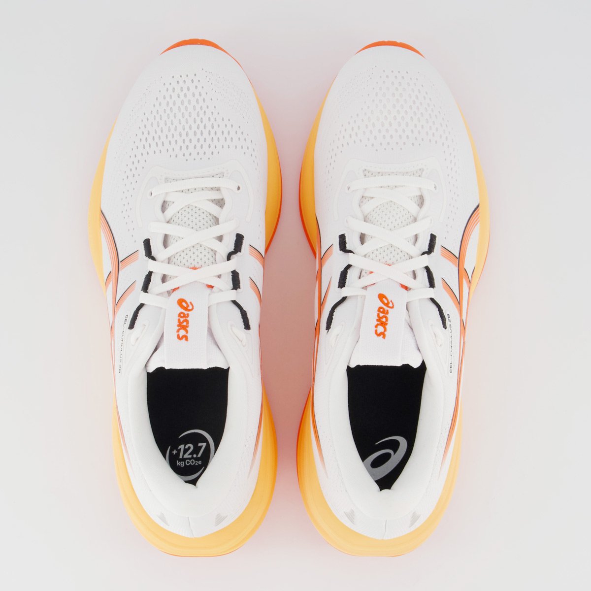 Tênis Asics Gel Cumulus 28 Branco e Laranja Branco/Laranja 4