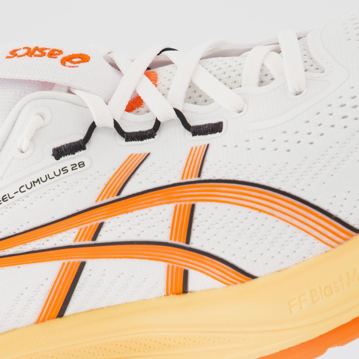 Tênis Asics Gel Cumulus 28 Branco e Laranja Branco/Laranja 7