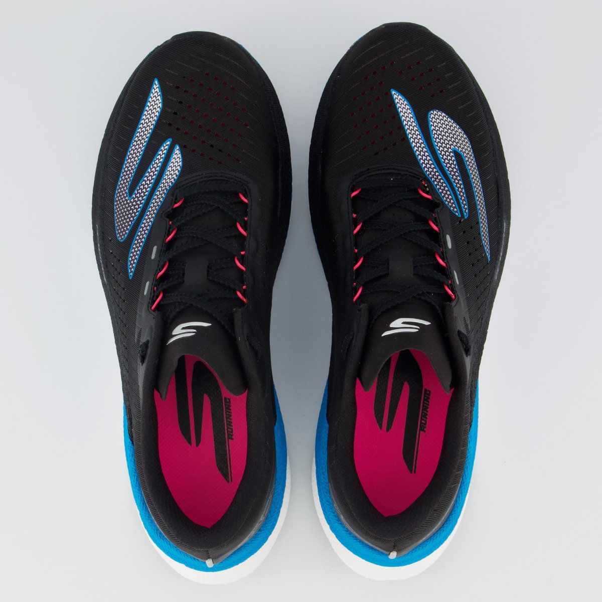 Tênis Skechers Aero Razor Preto e Azul Preto/Azul 4