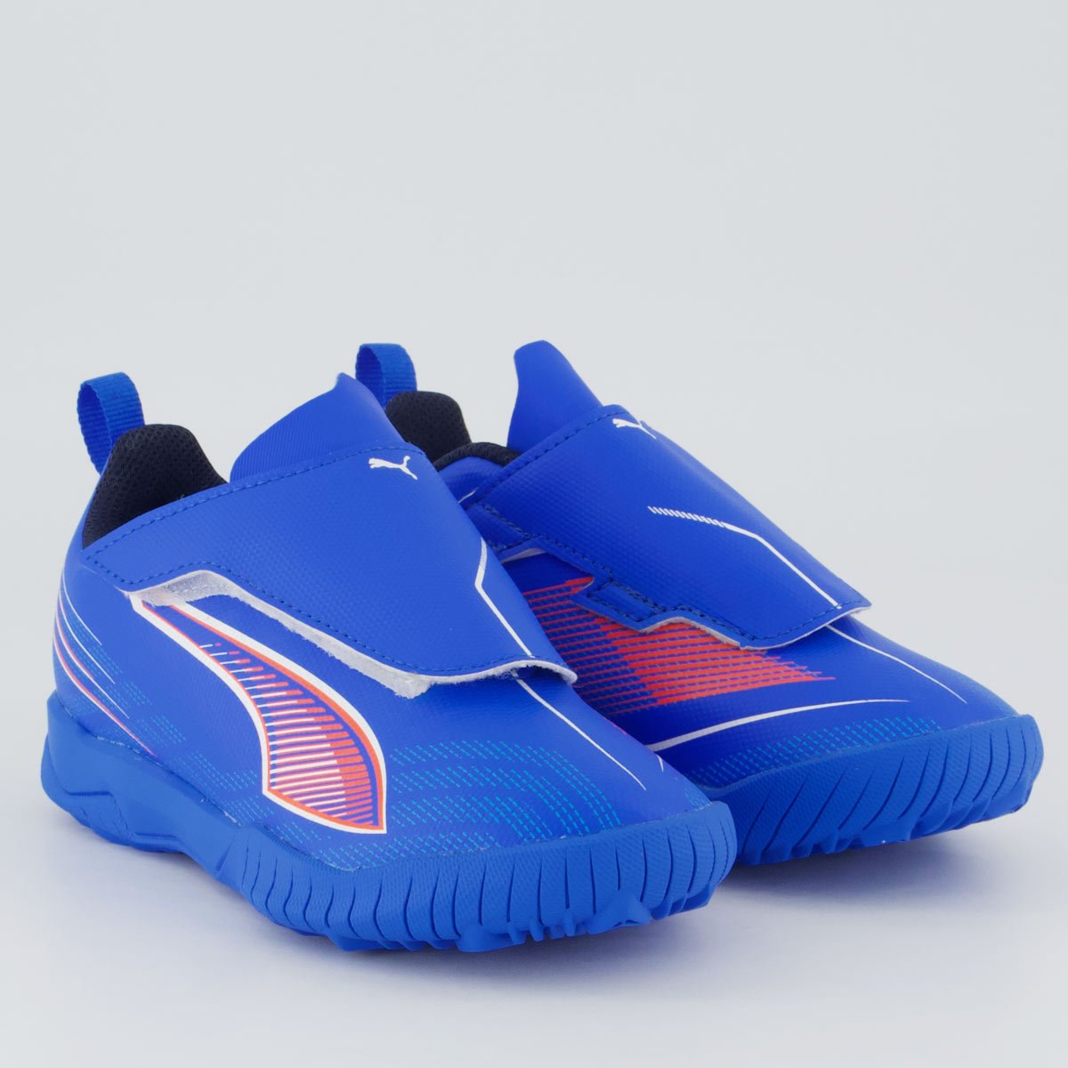 Chuteira Puma Ultra 6 Play V TT Society Infantil Azul Azul 2