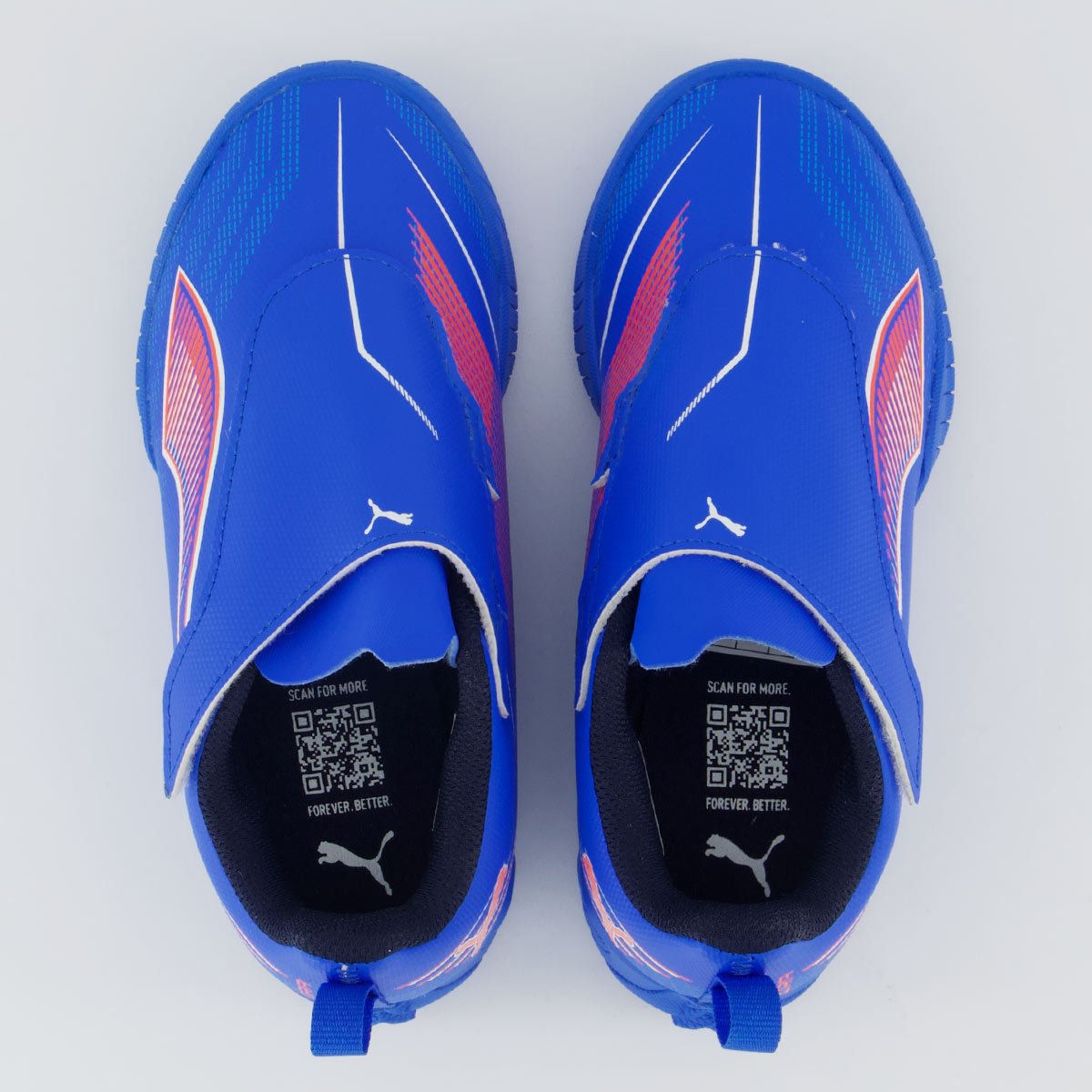 Chuteira Puma Ultra 6 Play V TT Society Infantil Azul Azul 4