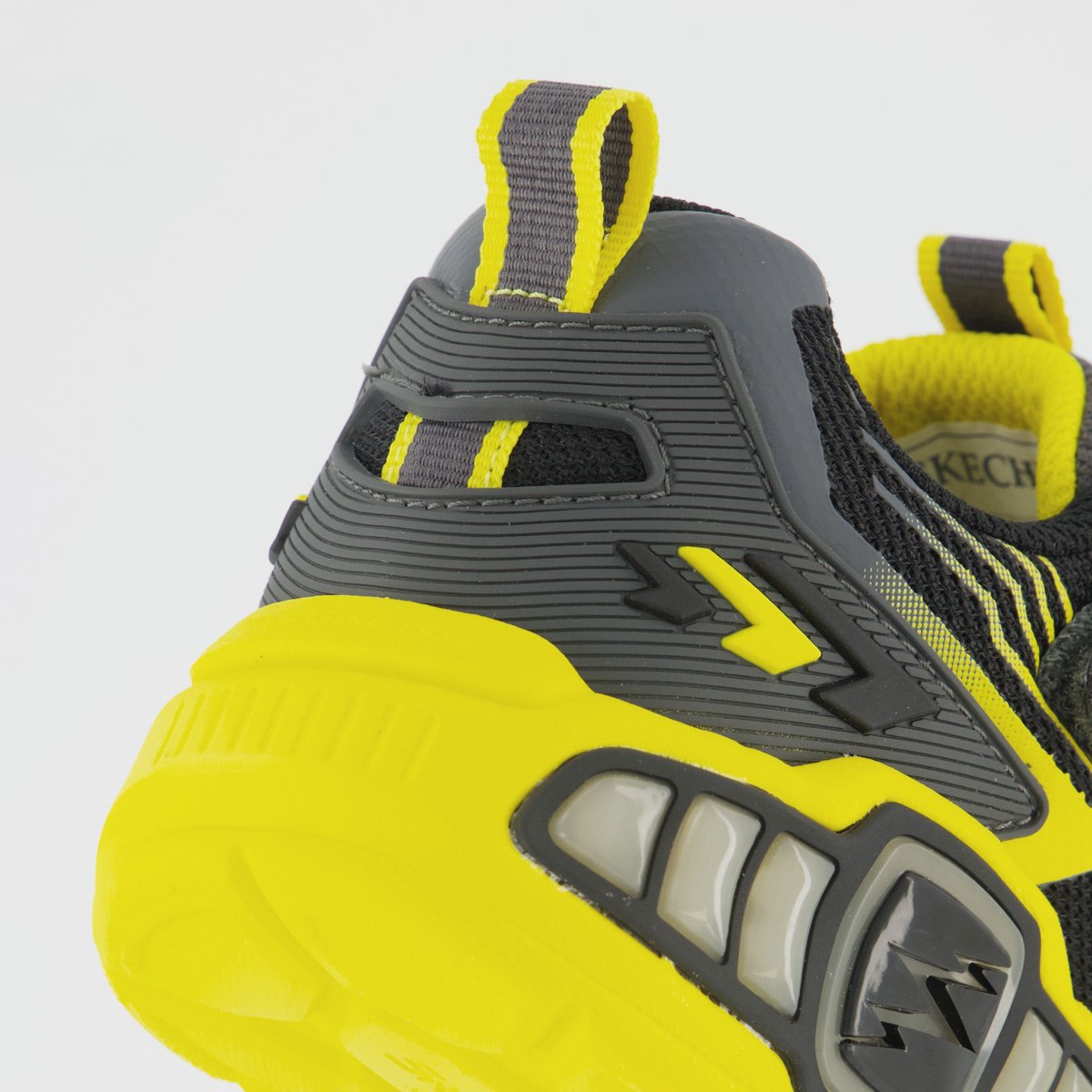 Tênis Skechers Light Storm 3 Infantil Cinza e Amarelo Cinza/Amarelo 6