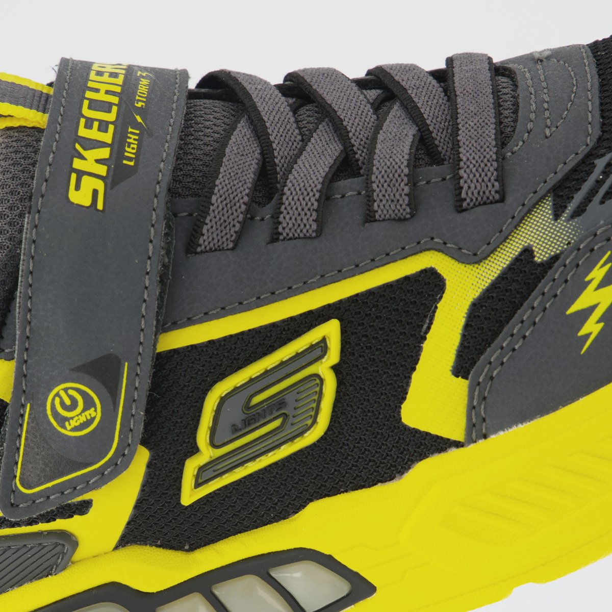 Tênis Skechers Light Storm 3 Infantil Cinza e Amarelo Cinza/Amarelo 7