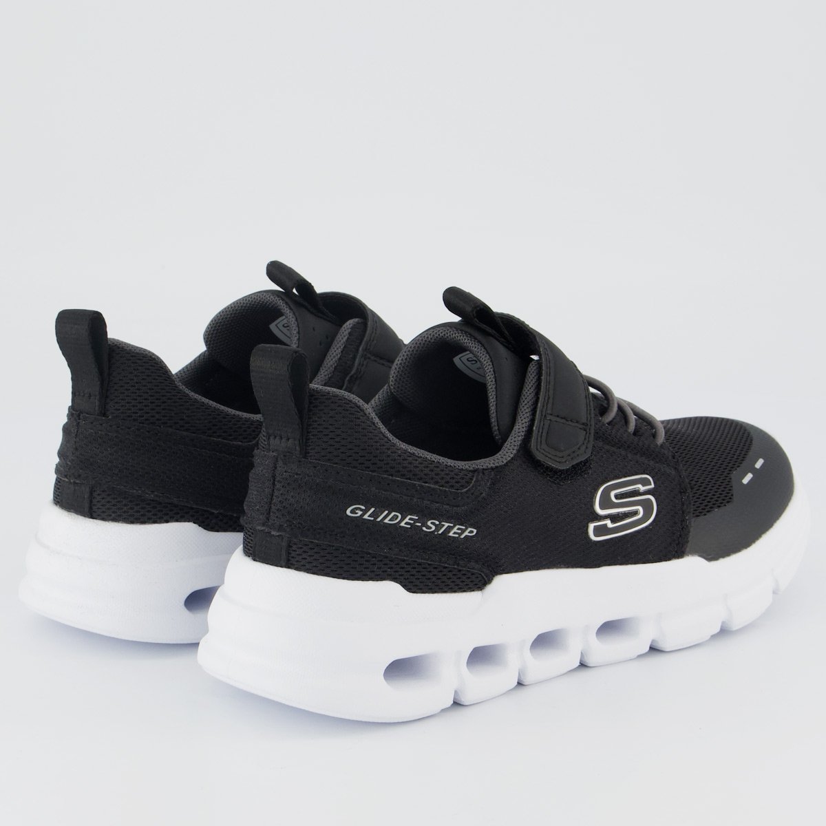 Tênis Skechers Glide-Step Flow Infantil Preto e Branco Preto/Branco 3