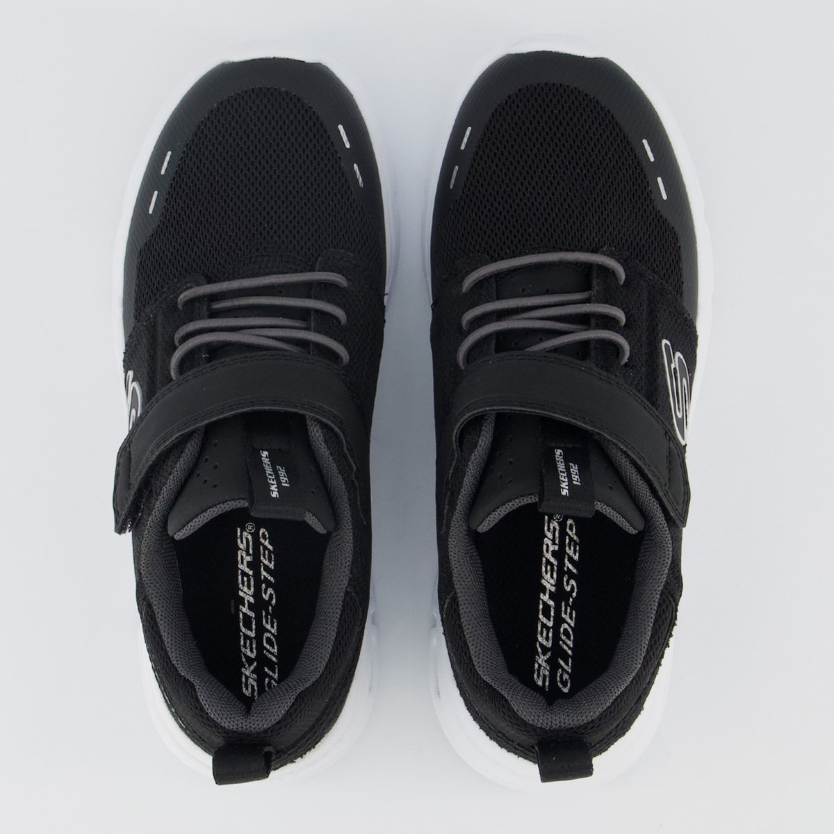 Tênis Skechers Glide-Step Flow Infantil Preto e Branco Preto/Branco 4