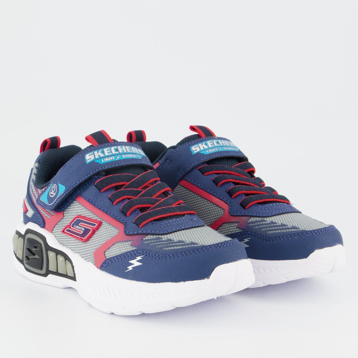 Tênis Skechers Light Storm 3 Infantil Azul e Vermelho Azul/Vermelho 2