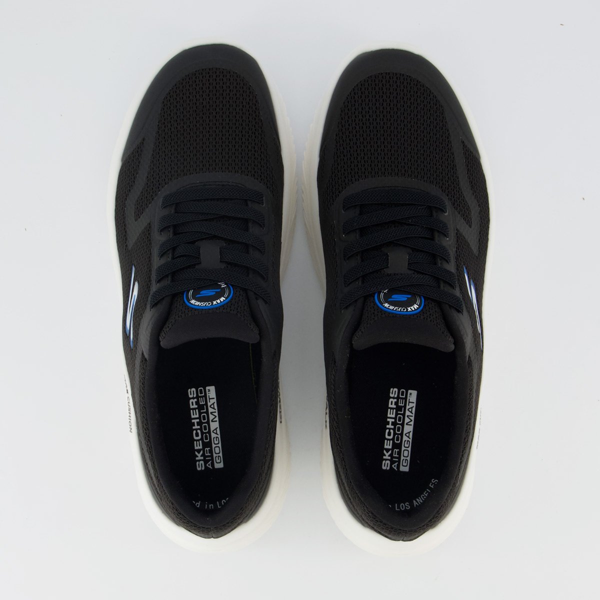 Tênis Skechers Go Walk Max Cushioning Preto e Branco Preto 4