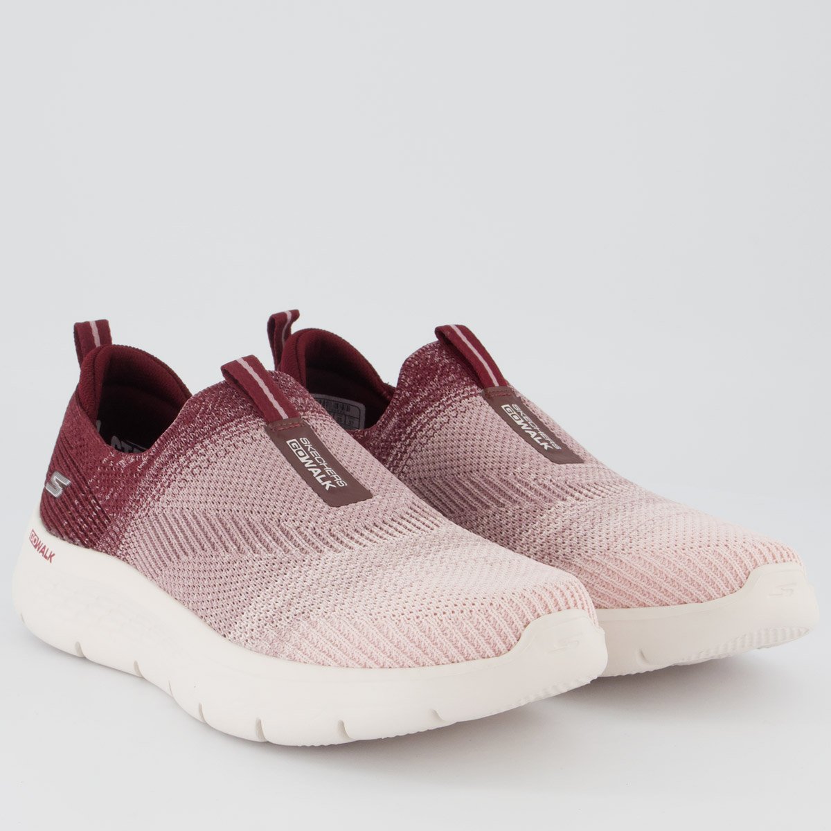 Tênis Skechers Go Walk Flex Feminino Bordô Bordô 2