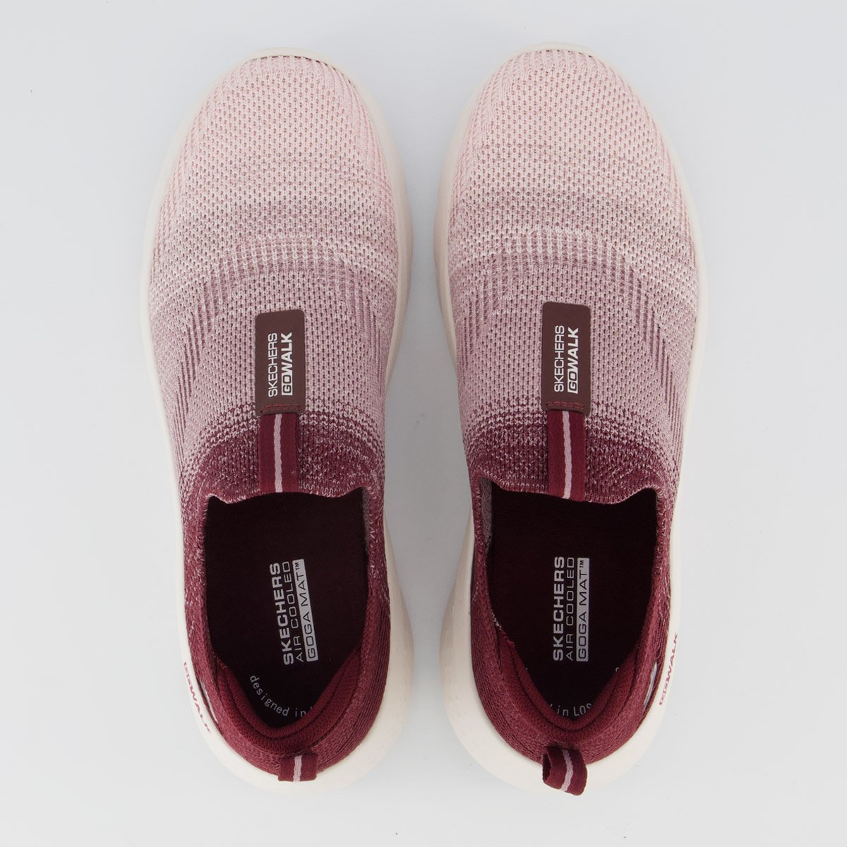 Tênis Skechers Go Walk Flex Feminino Bordô Bordô 4