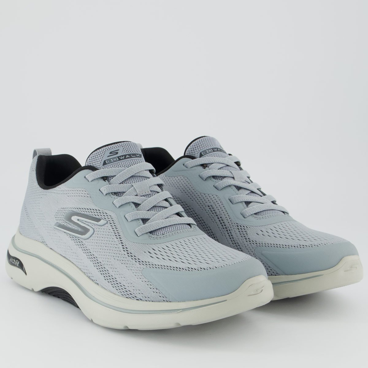 Tênis Skechers Go Walk Arch Fit 2.0 Cinza Cinza 2