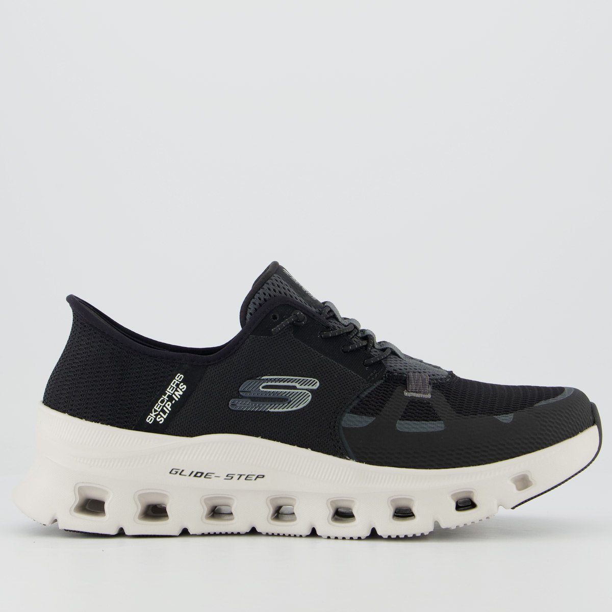 Tênis Skechers Glide-Step Pro Preto e Off White