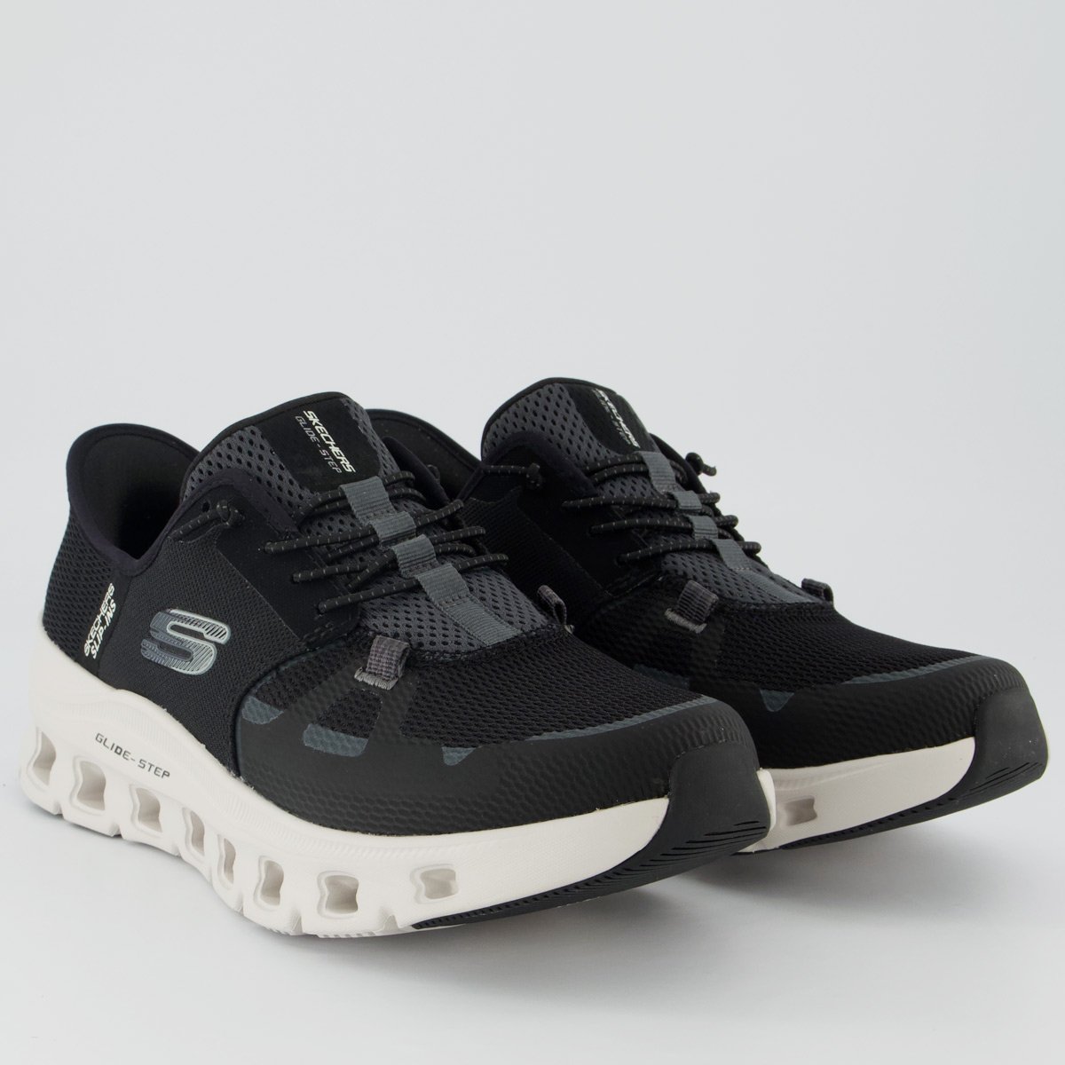 Tênis Skechers Glide-Step Pro Preto e Off White Preto 2