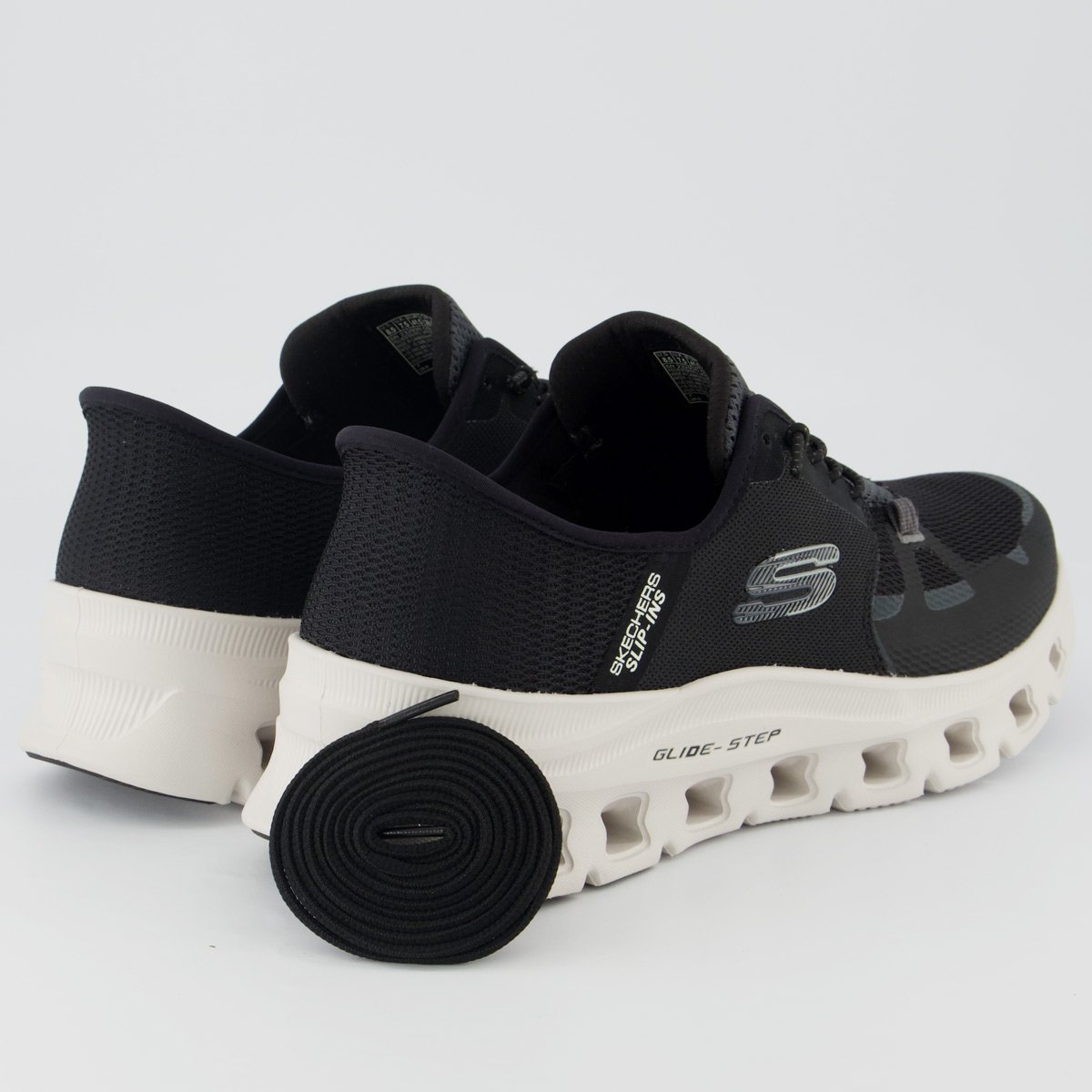 Tênis Skechers Glide-Step Pro Preto e Off White Preto 3