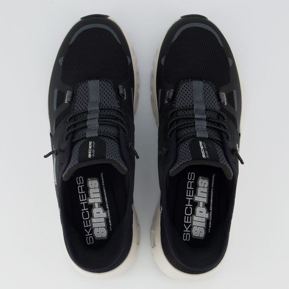 Tênis Skechers Glide-Step Pro Preto e Off White Preto 4