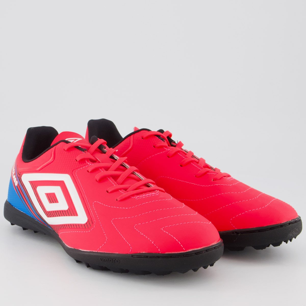 Chuteira Umbro Master Class Club Society Rosa e Azul Rosa 2