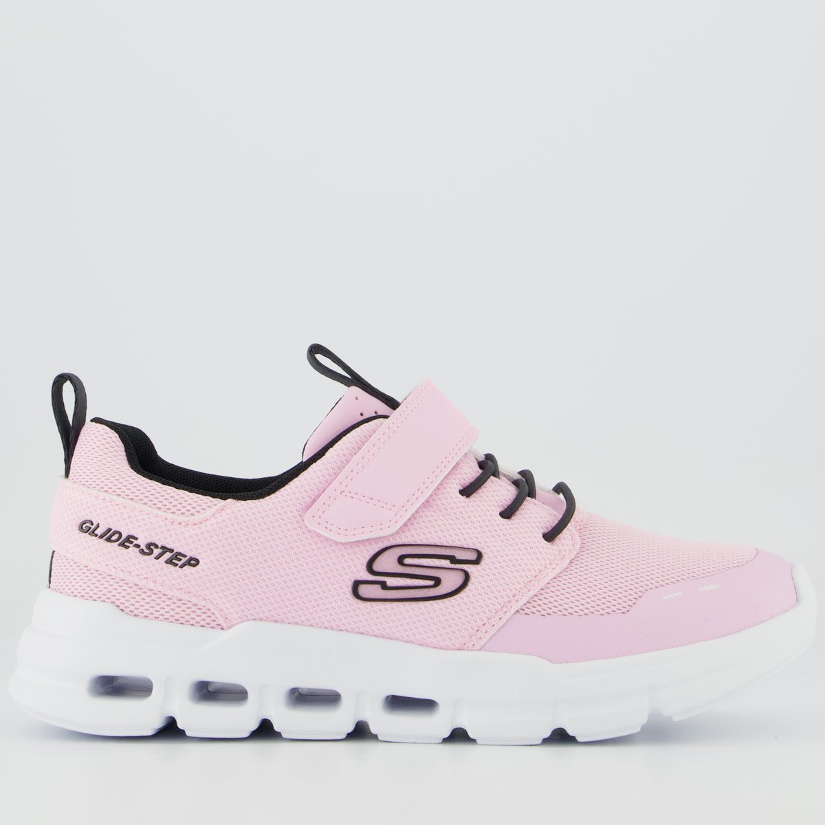Tênis Skechers Glide-Step Flow Infantil Rosa