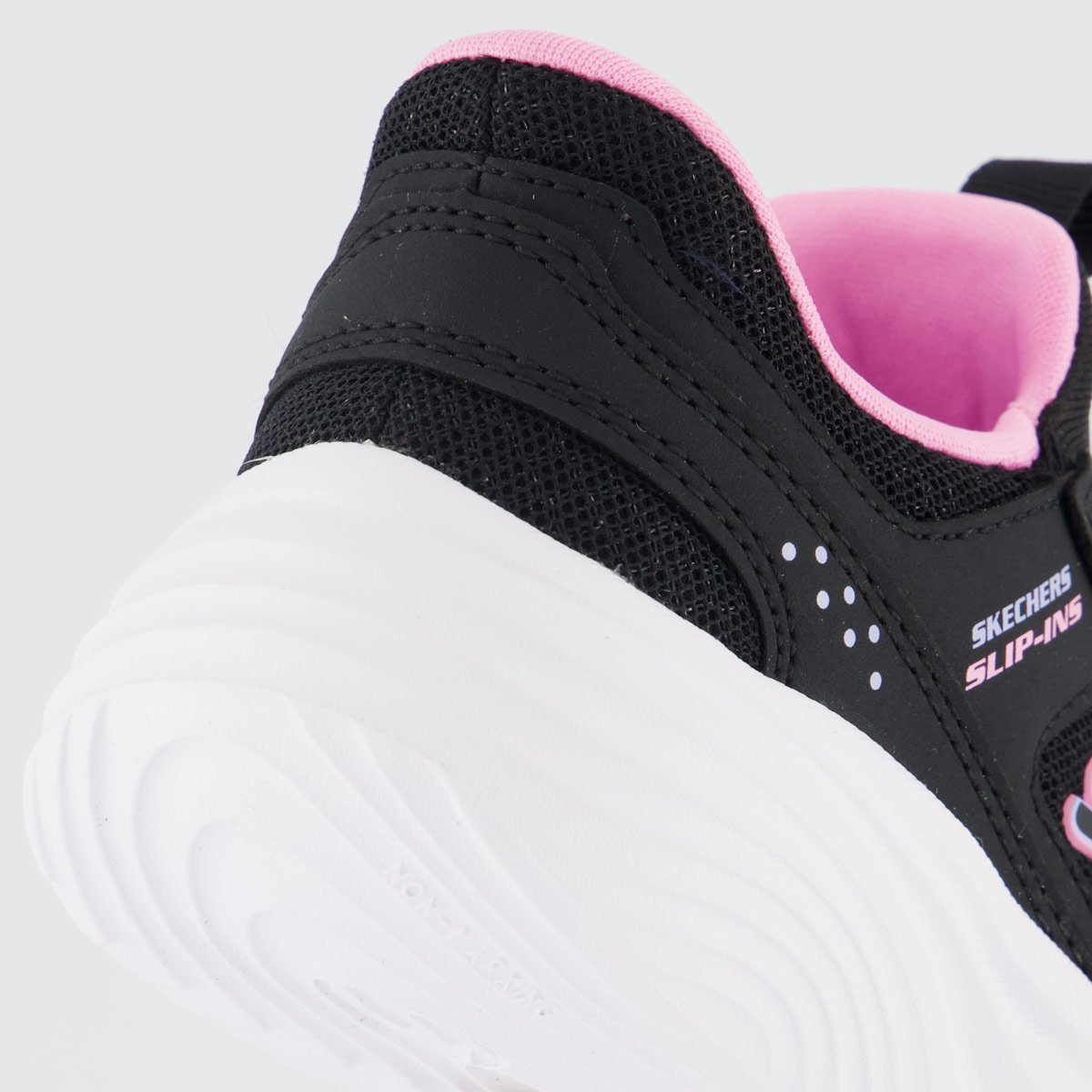 Tênis Skechers Bounder Pro Infantil Preto e Rosa Preto 6