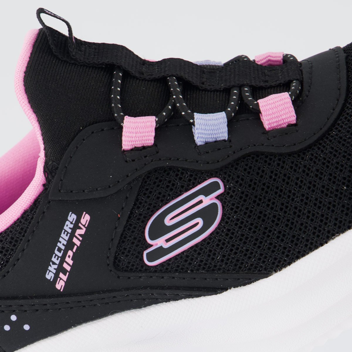 Tênis Skechers Bounder Pro Infantil Preto e Rosa Preto 7