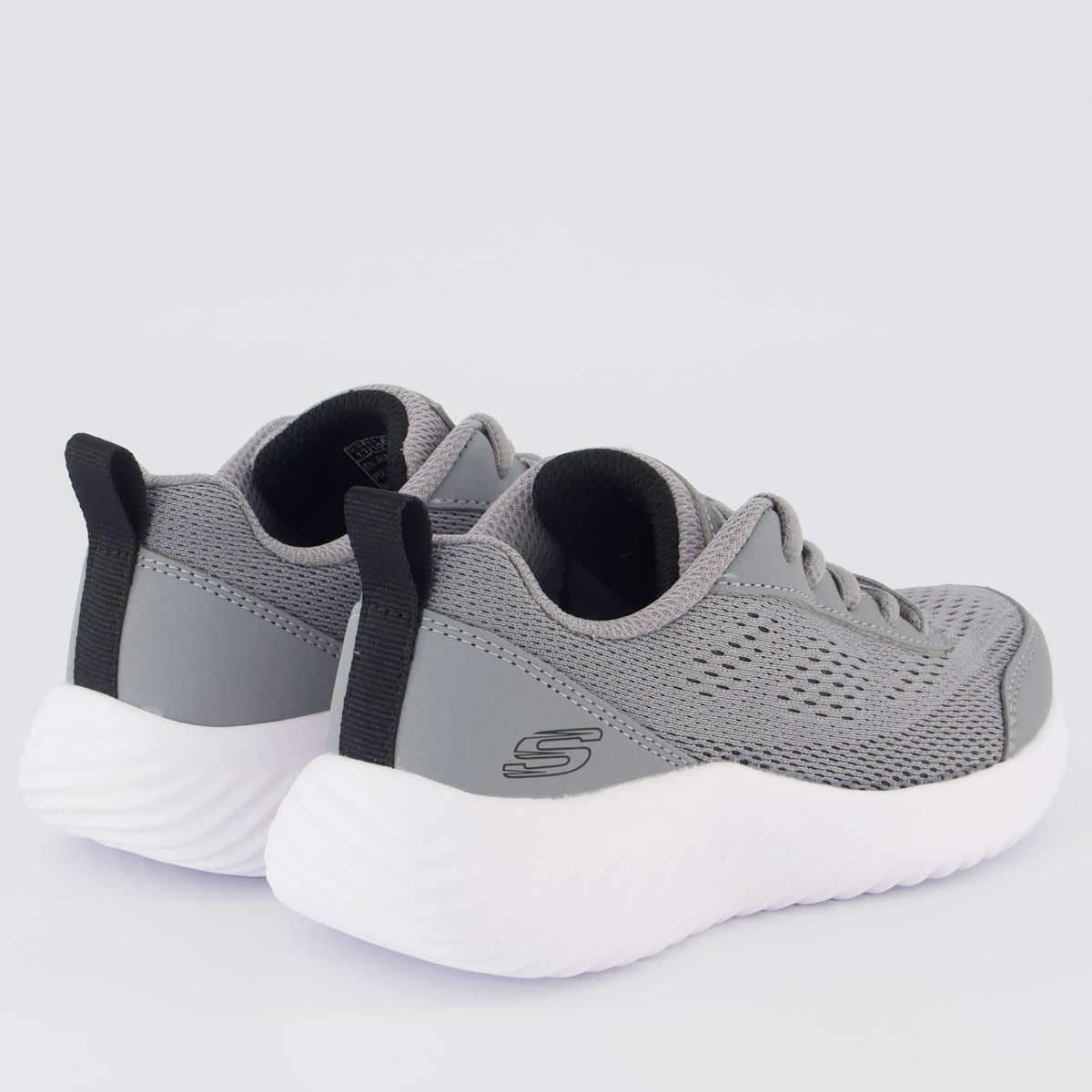 Tênis Skechers Bounder Quanta-Pacer Infantil Cinza Cinza 3