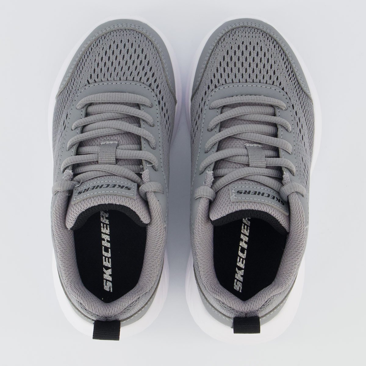 Tênis Skechers Bounder Quanta-Pacer Infantil Cinza Cinza 4