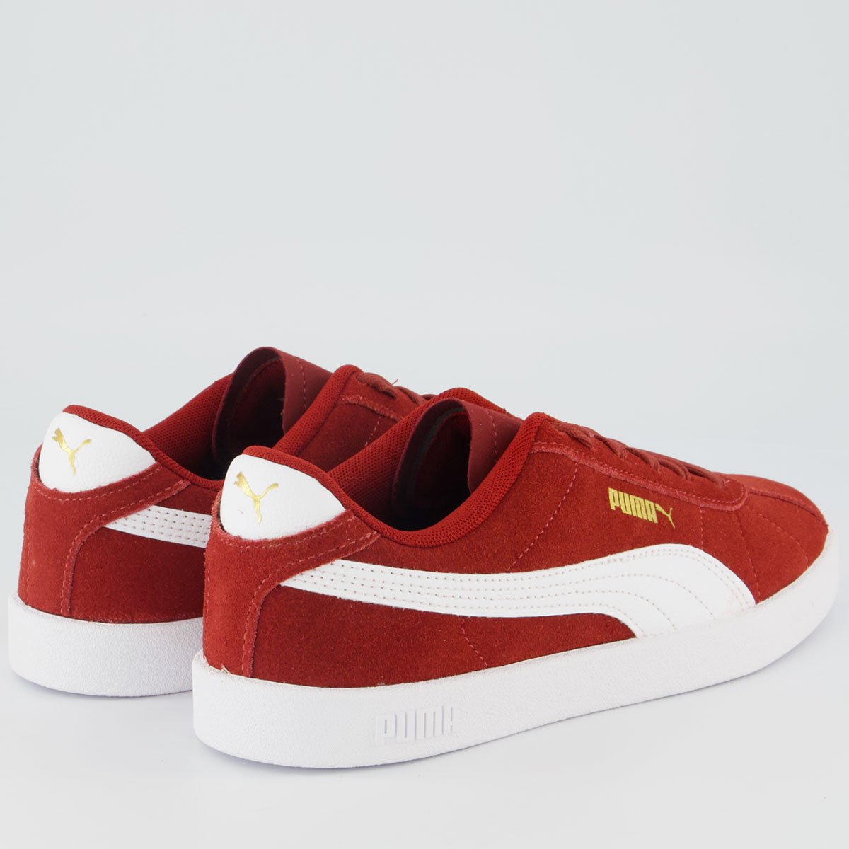 Tenis Puma Club II Era Bordô e Branca Vermelho 3