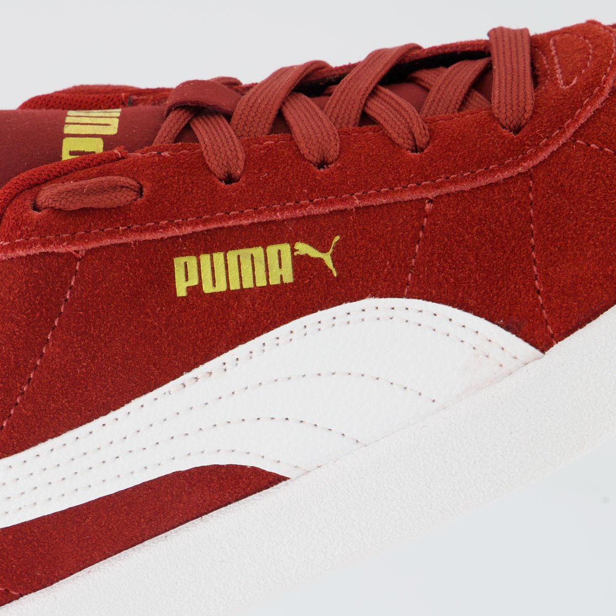 Tenis Puma Club II Era Bordô e Branca Vermelho 7