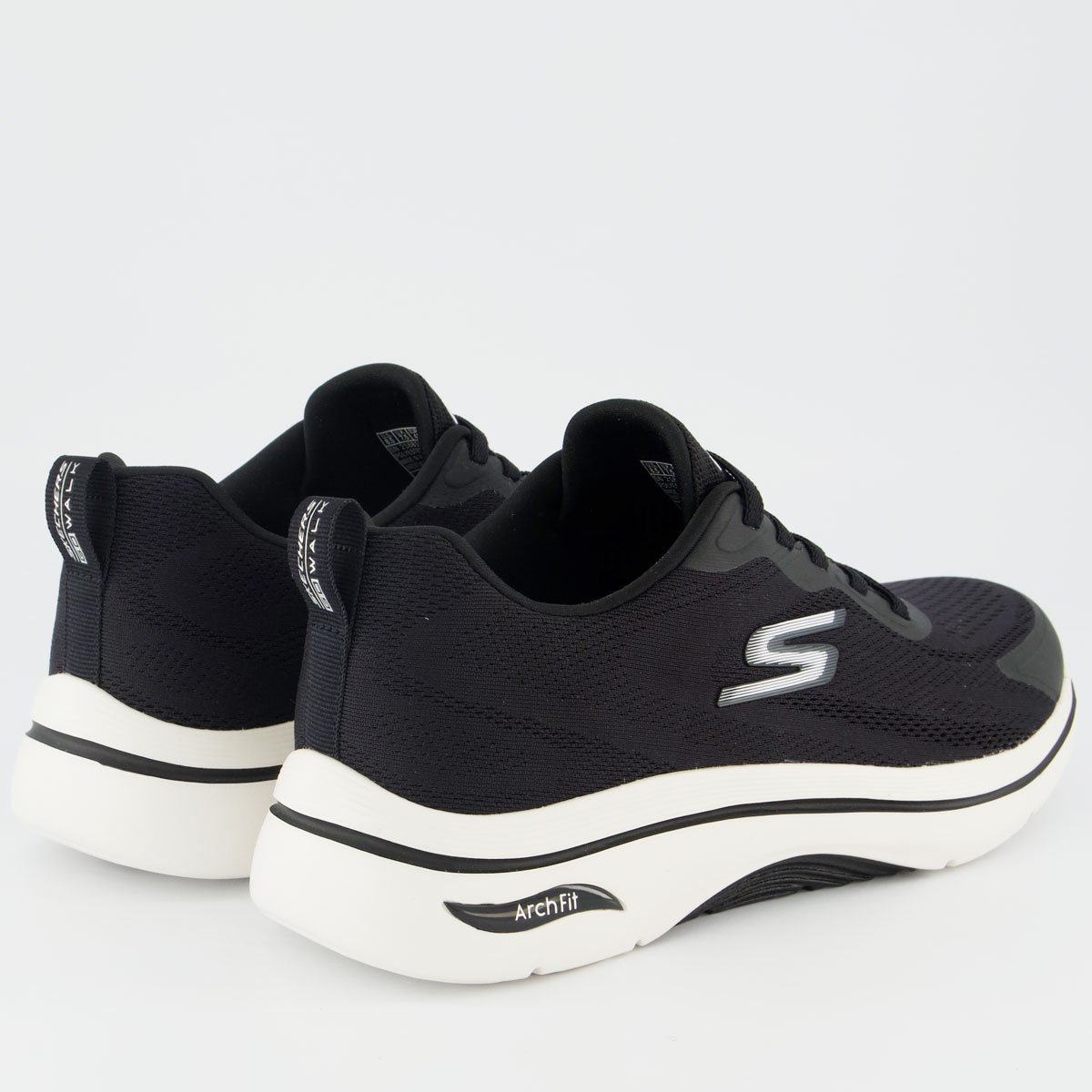 Tênis Skechers Go Walk Arch Fit 2.0 Preto e Branco Preto 3