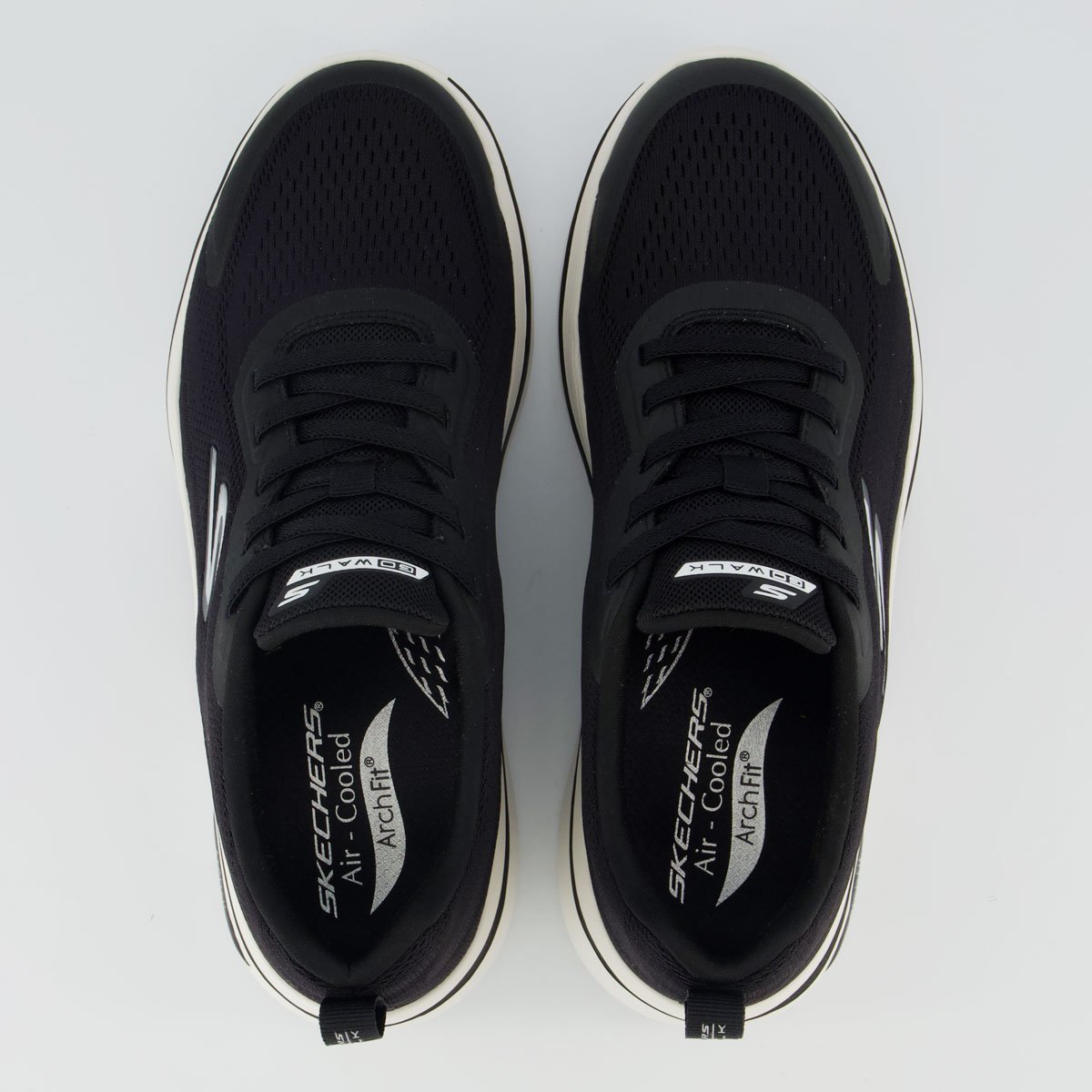 Tênis Skechers Go Walk Arch Fit 2.0 Preto e Branco Preto 4