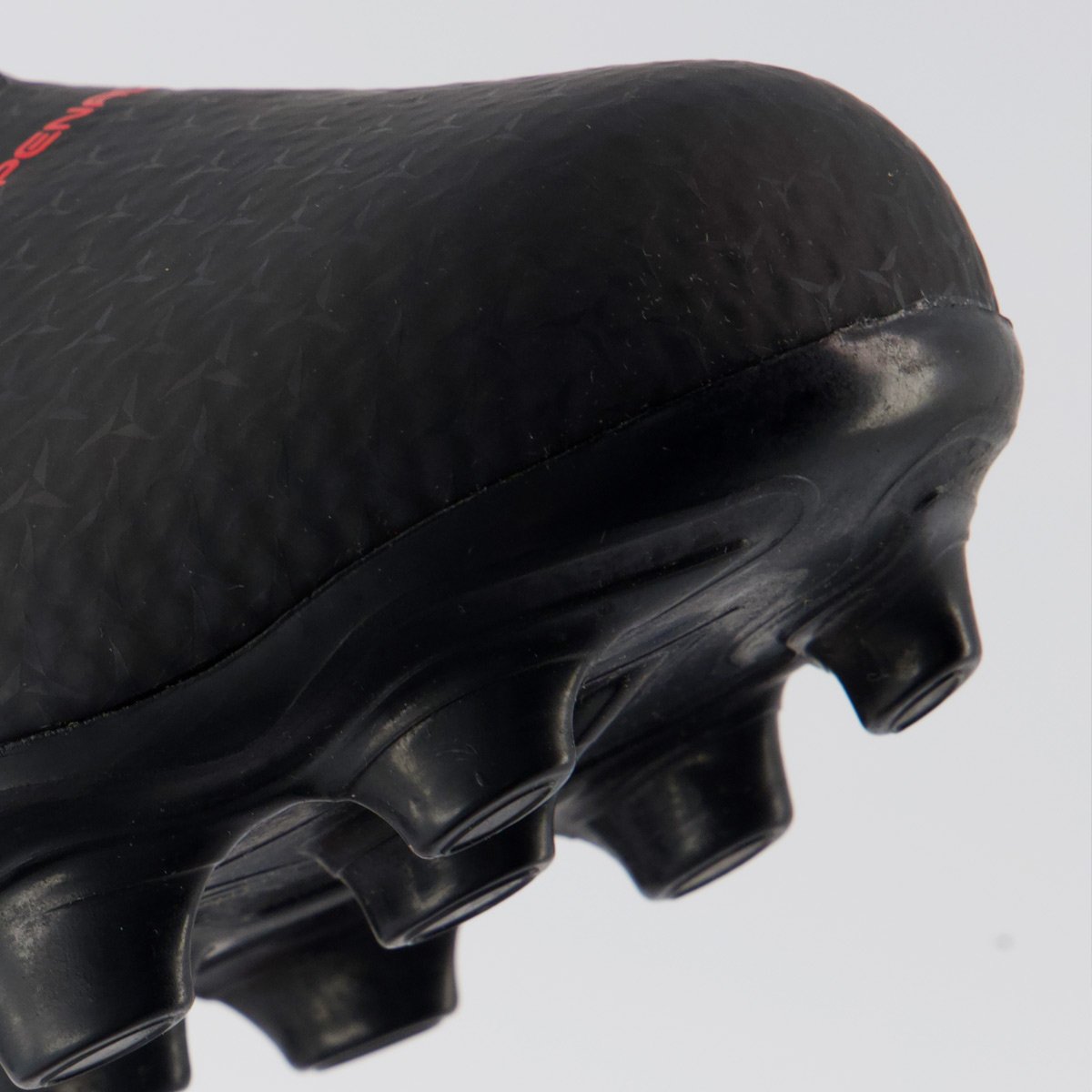 Chuteira Penalty S11 Locker Ecoknit XXI Campo Preta e Vermelha Preto 8