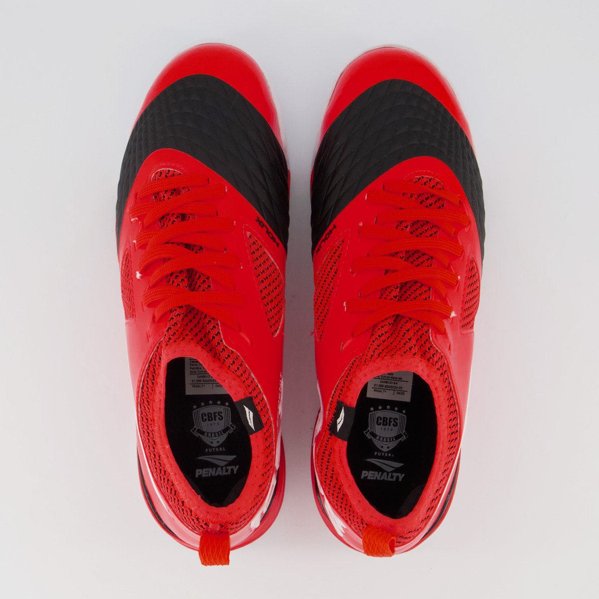 Chuteira Penalty Max 1000 Ecoknit Futsal Vermelha Vermelho 4