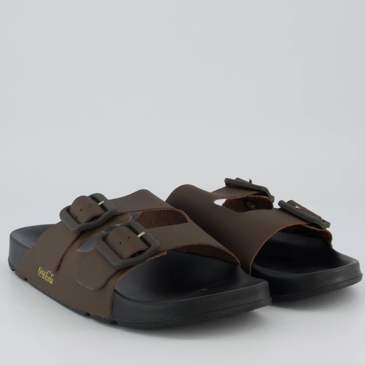 Chinelo Coca Cola Slide Urban Classic Marrom Marrom 3